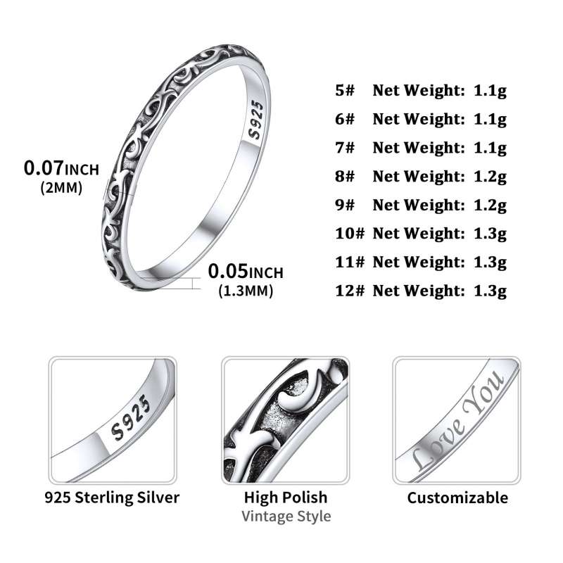 Sterling Silver Celtic Knot Ring for Women
