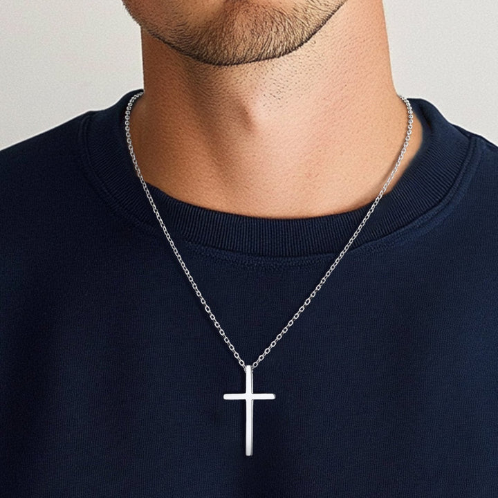 Classic Cross Necklace Christian Faith Pendant for Men Women
