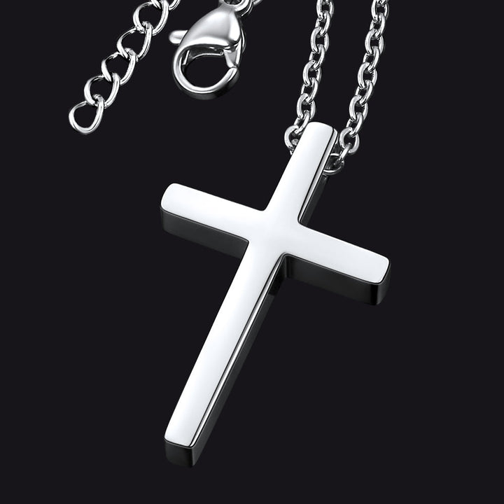 Classic Cross Necklace Christian Faith Pendant for Men Women