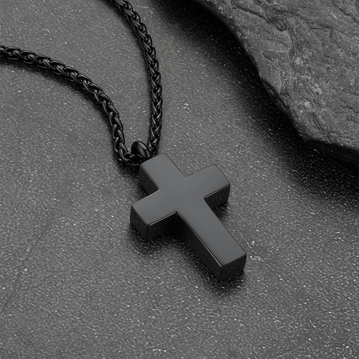 Customized Cross Cremation Urn Ashes Necklace Memorial Keepsakes Pendant