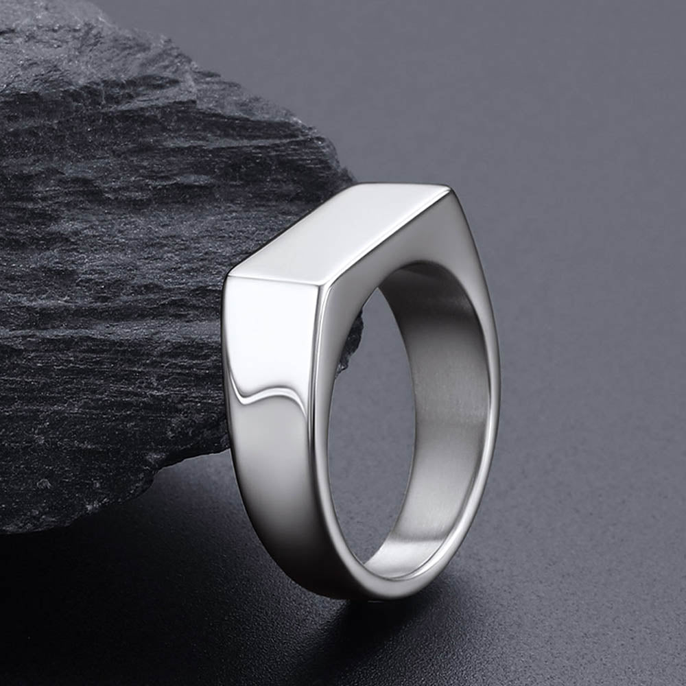 Customized Minimalist Band Ring for Men