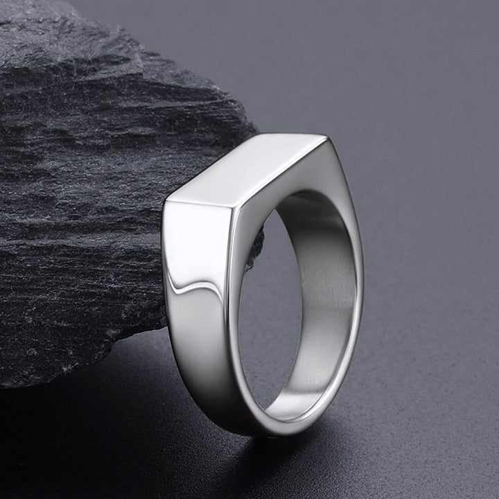 Customized Minimalist Band Ring for Men