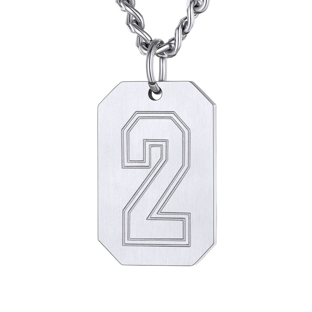 Custom Baseball Jersey Number Dog Tag Necklace for Men Team Swag Sport Boys