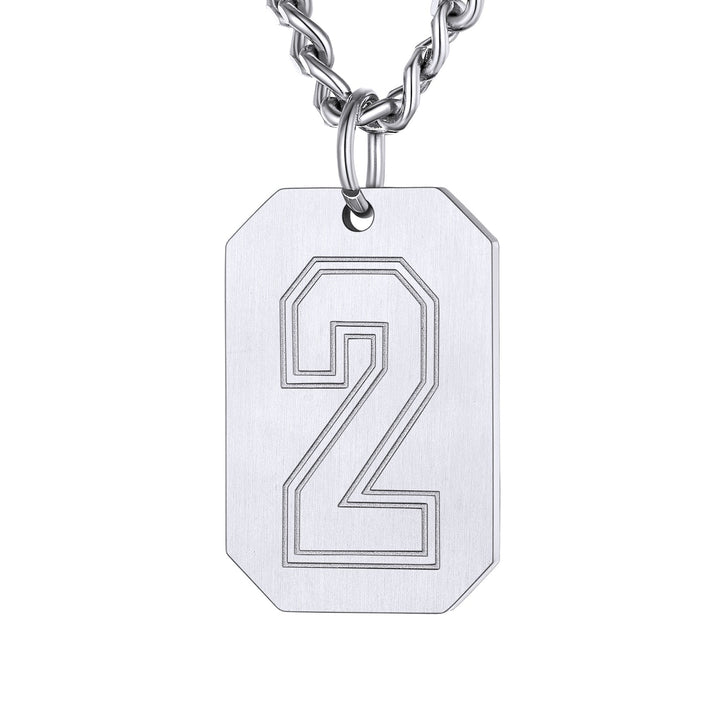 Custom Baseball Jersey Number Dog Tag Necklace for Men Team Swag Sport Boys