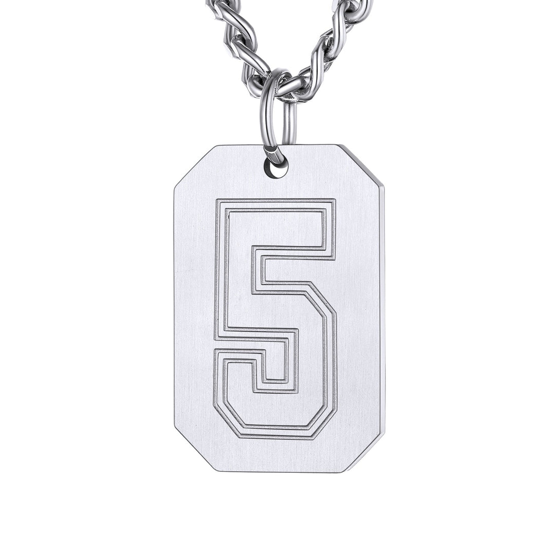 Custom Baseball Jersey Number Dog Tag Necklace for Men Team Swag Sport Boys