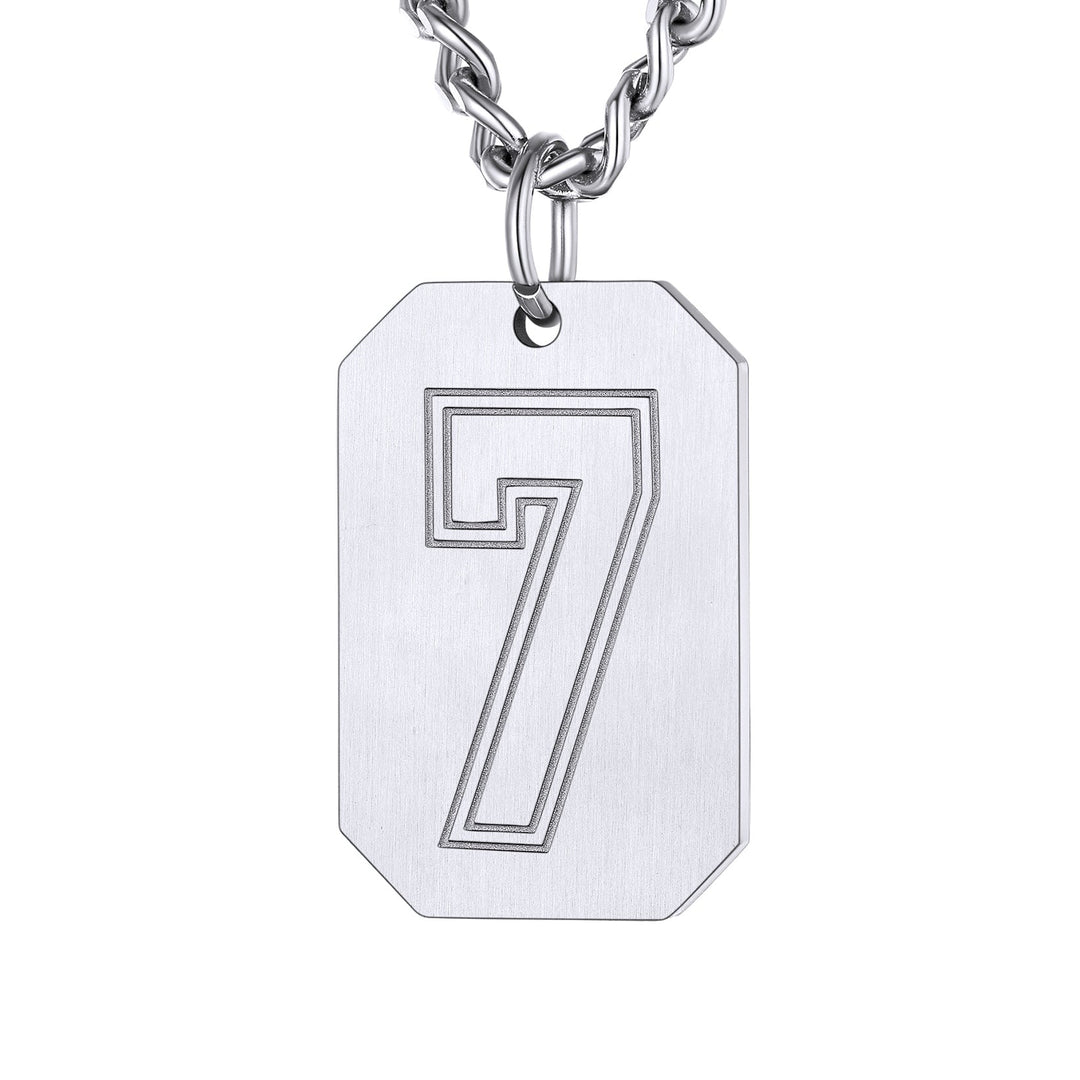 Custom Baseball Jersey Number Dog Tag Necklace for Men Team Swag Sport Boys