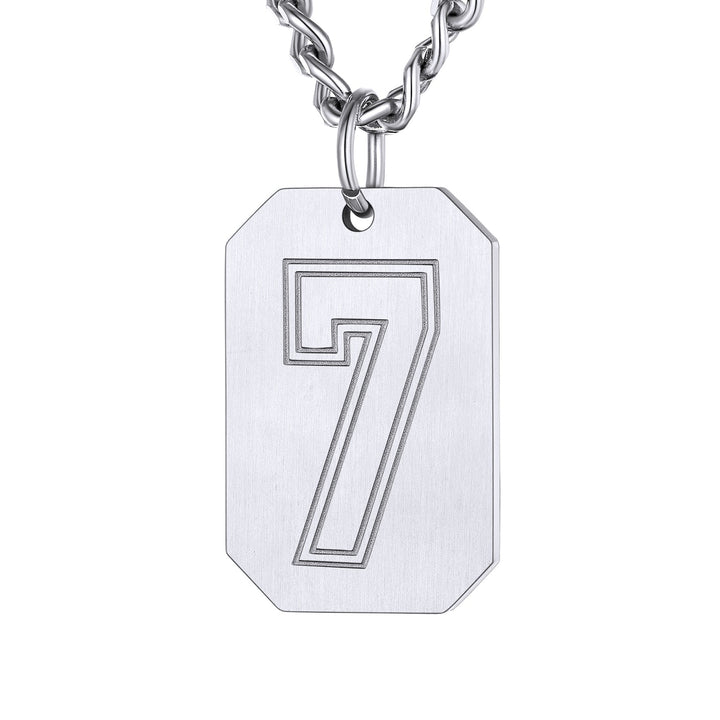 Custom Baseball Jersey Number Dog Tag Necklace for Men Team Swag Sport Boys