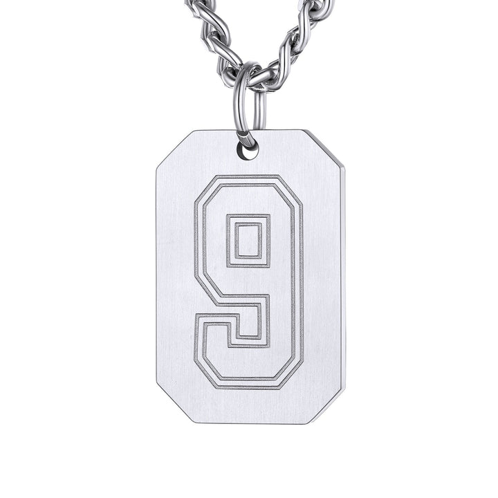 Custom Baseball Jersey Number Dog Tag Necklace for Men Team Swag Sport Boys