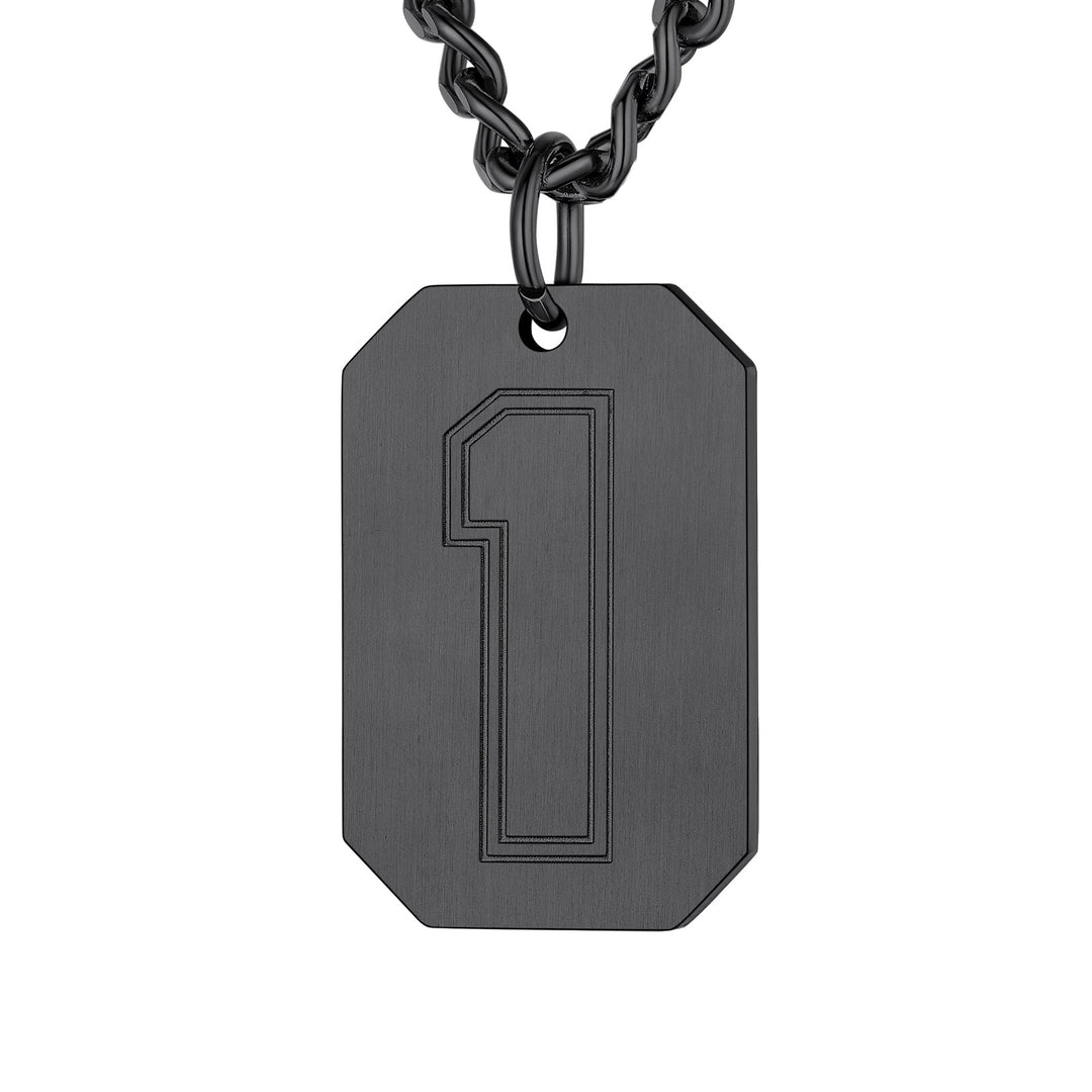 Custom Baseball Jersey Number Dog Tag Necklace for Men Team Swag Sport Boys