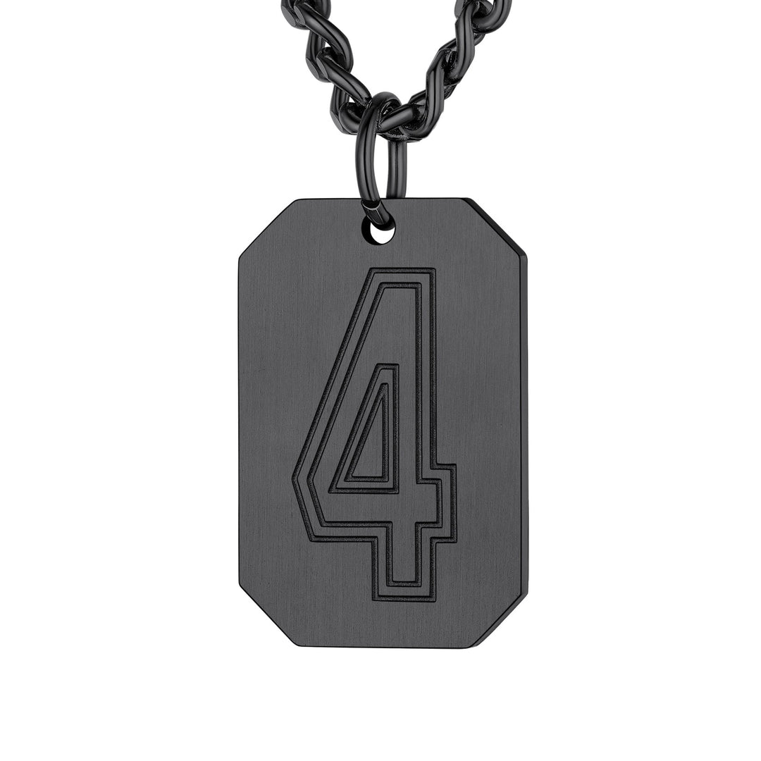 Custom Baseball Jersey Number Dog Tag Necklace for Men Team Swag Sport Boys