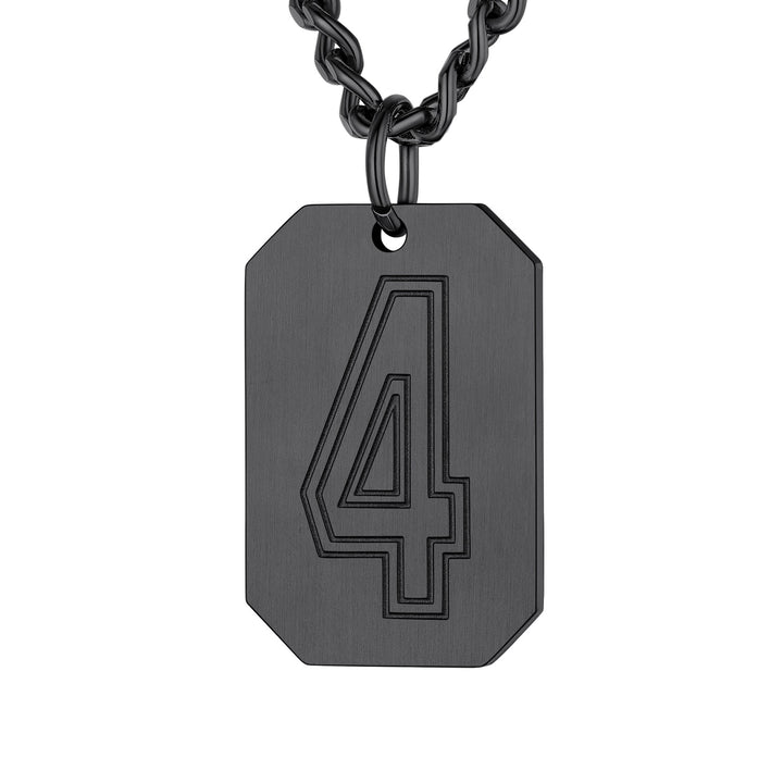 Custom Baseball Jersey Number Dog Tag Necklace for Men Team Swag Sport Boys