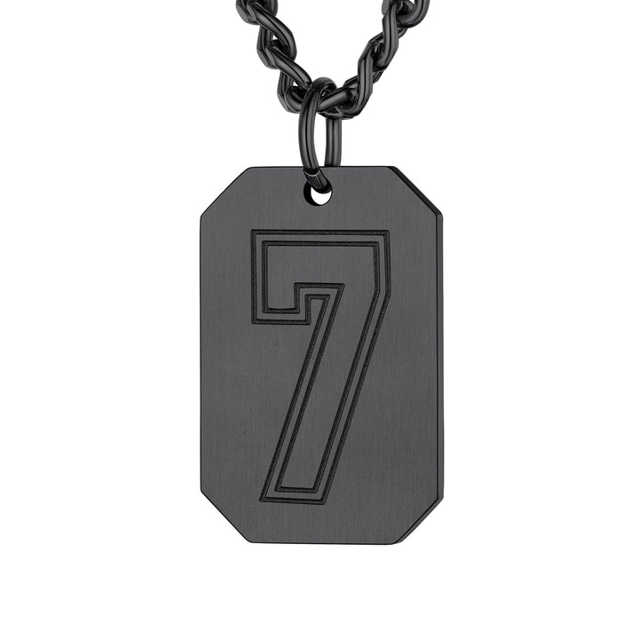 Custom Baseball Jersey Number Dog Tag Necklace for Men Team Swag Sport Boys