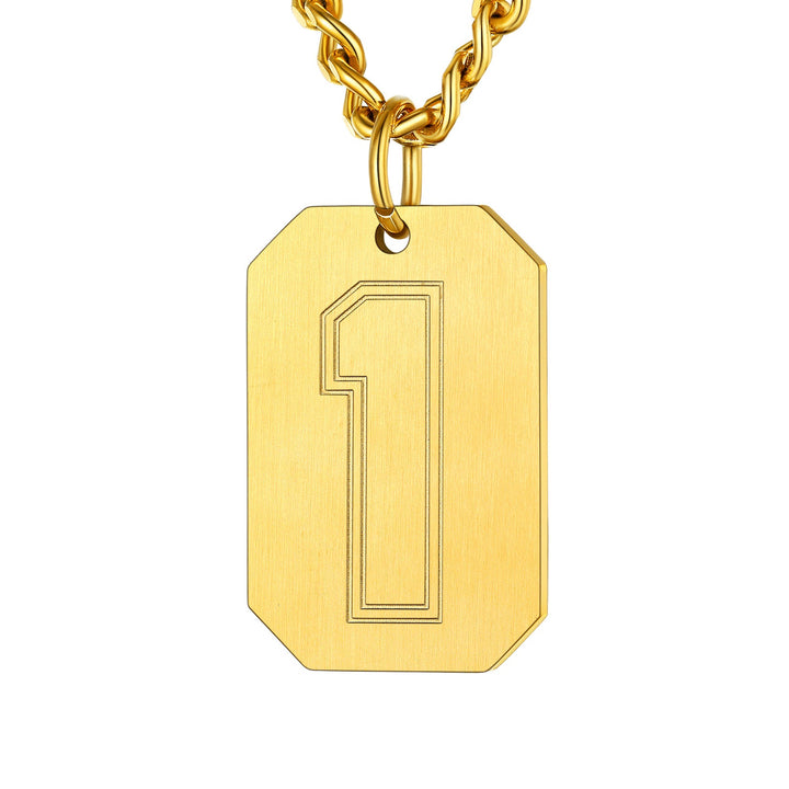 Custom Baseball Jersey Number Dog Tag Necklace for Men Team Swag Sport Boys