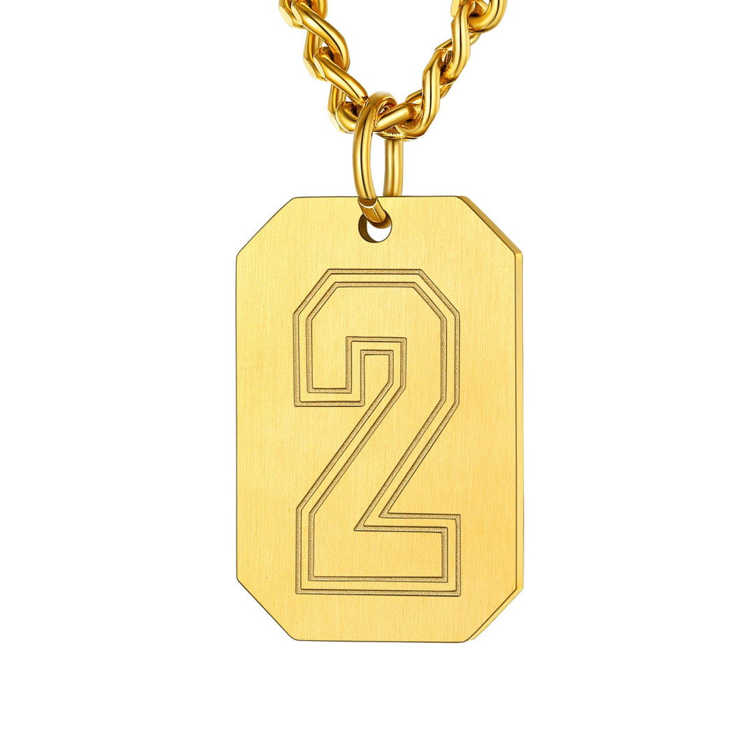 Custom Baseball Jersey Number Dog Tag Necklace for Men Team Swag Sport Boys