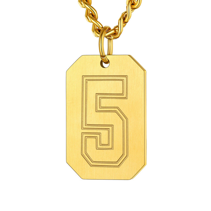 Custom Baseball Jersey Number Dog Tag Necklace for Men Team Swag Sport Boys