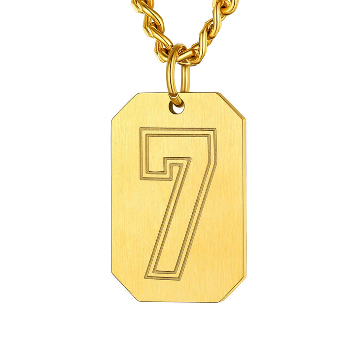 Custom Baseball Jersey Number Dog Tag Necklace for Men Team Swag Sport Boys