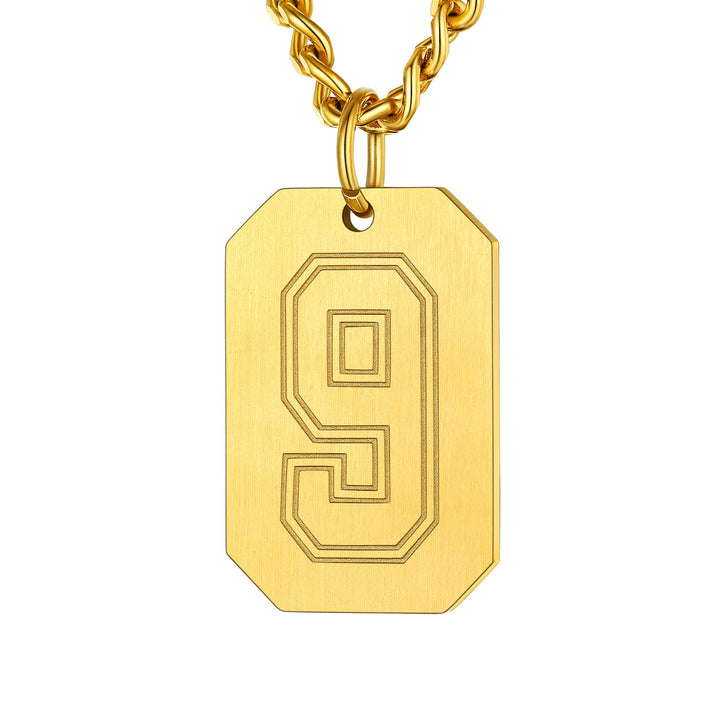 Custom Baseball Jersey Number Dog Tag Necklace for Men Team Swag Sport Boys