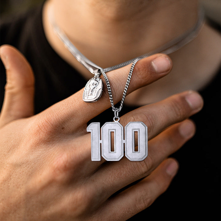 Personalized Sports Jersey Number Chain Necklace for Men Sport Fans