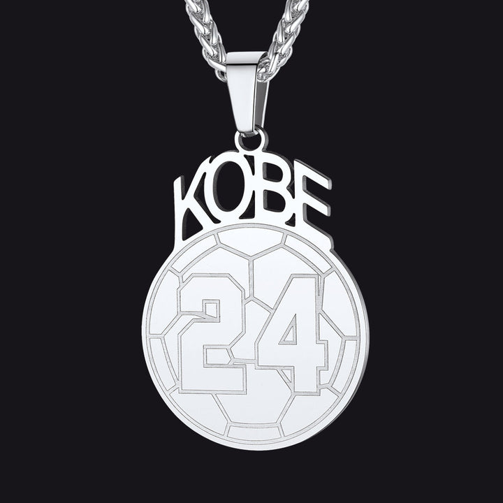 Custom Sports Necklace Name Tag with Jersey Number for Fans Athlete