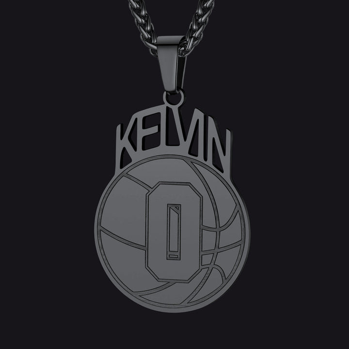 Custom Sports Necklace Name Tag with Jersey Number for Fans Athlete