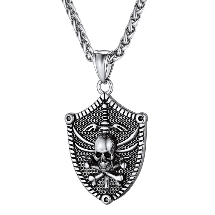 Flash Sale Viking Norse Runes Skull Necklaces for Men and Boys