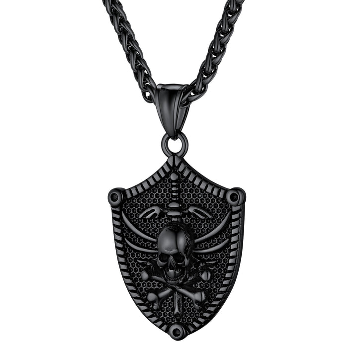 Flash Sale Viking Norse Runes Skull Necklaces for Men and Boys