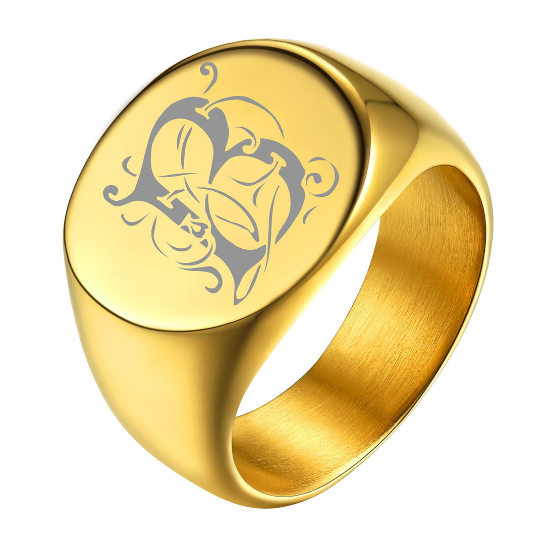 Customized Statement Signet Ring Gifts for Men