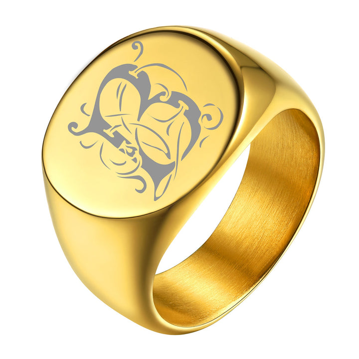 Customized Statement Signet Ring Gifts for Men
