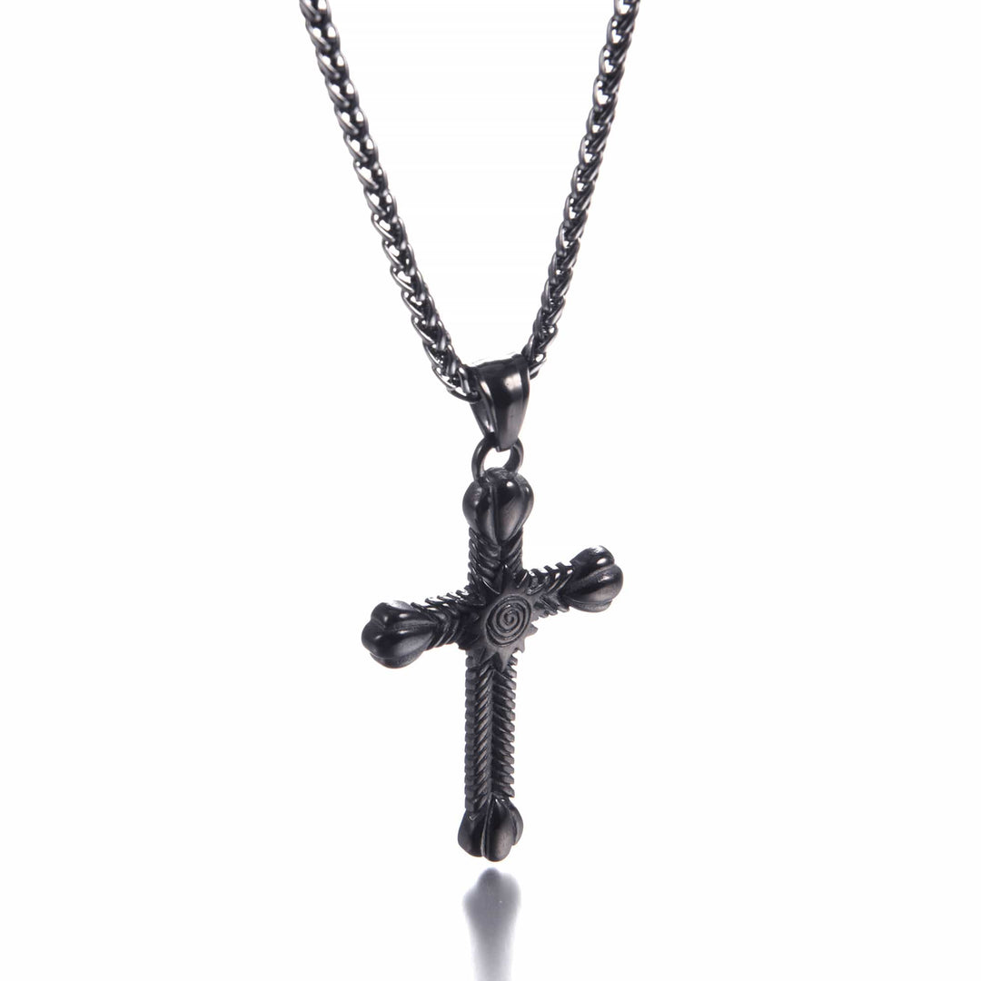 Stainless Steel Cross Crucifix Necklace for Men