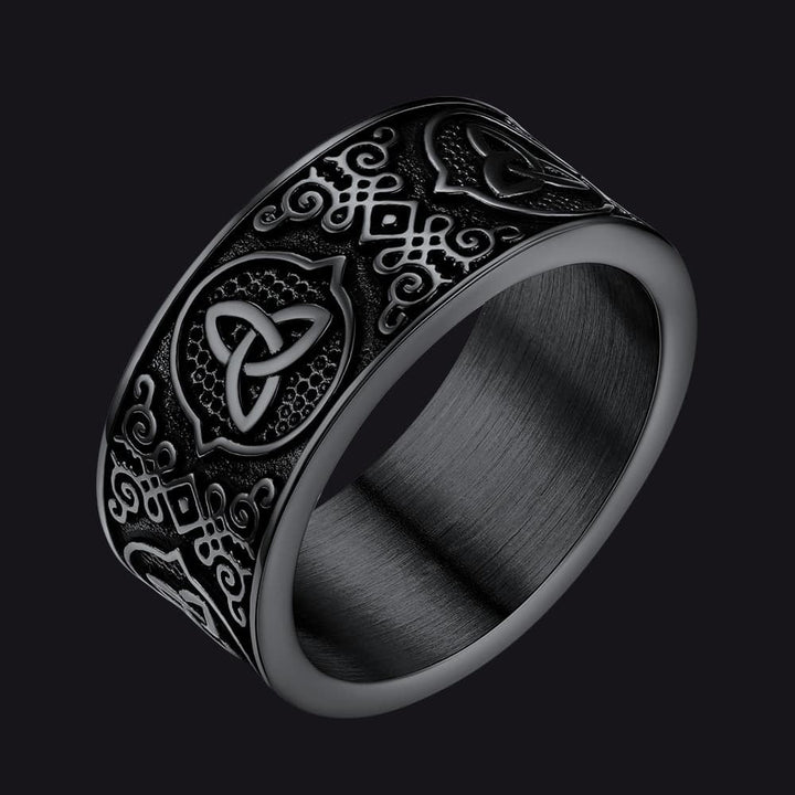 Vintage Celtic Knot Band Ring For Men