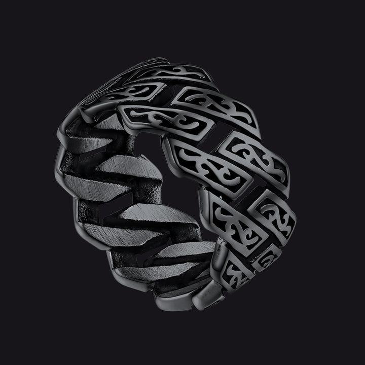 Retro Celtic Chain Stainless Steel Ring For Men