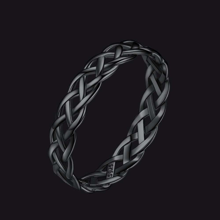 Sterling Silver Celtic Knot Wedding Band Ring for Women