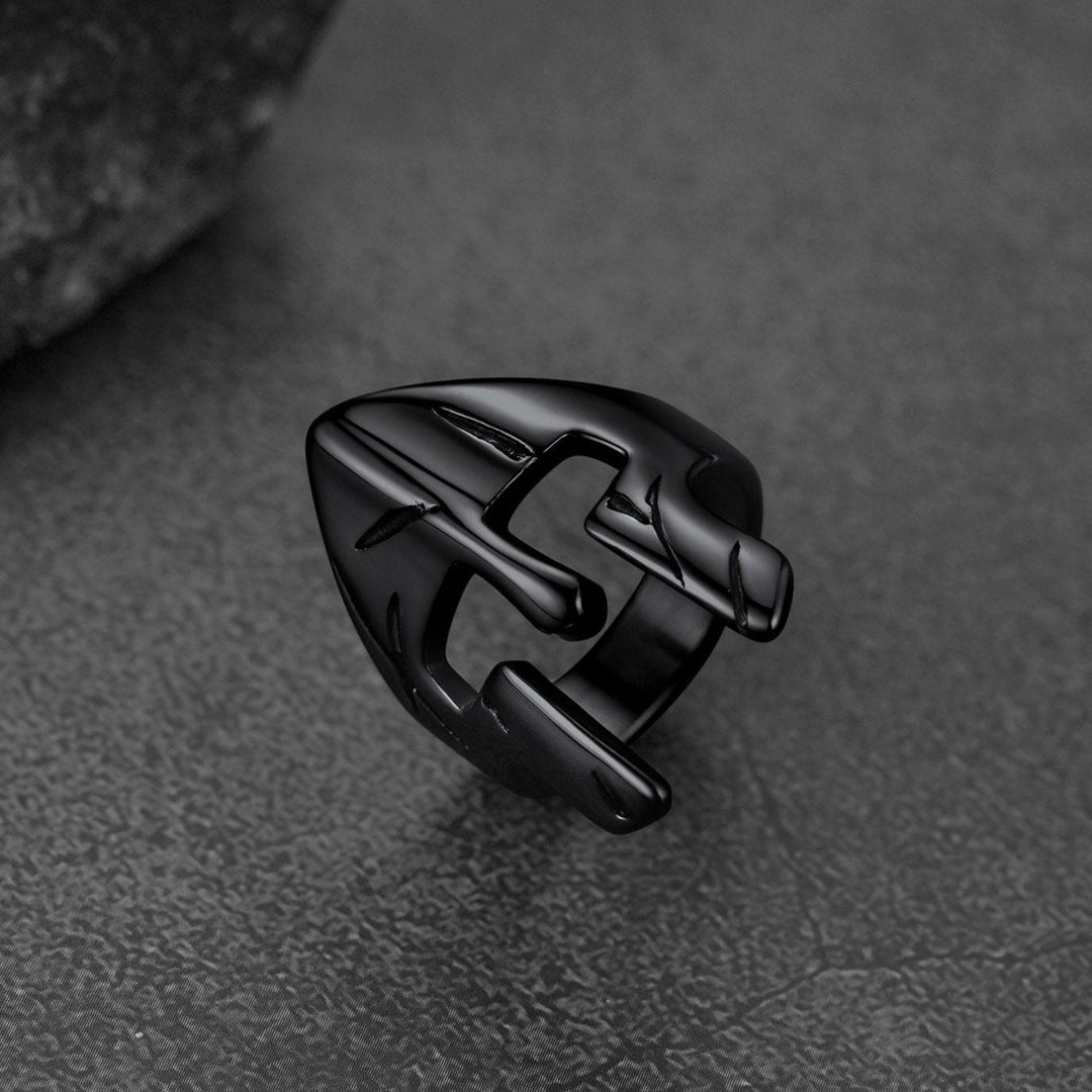 Spartan Warrior Mask Helmet Ring For Men