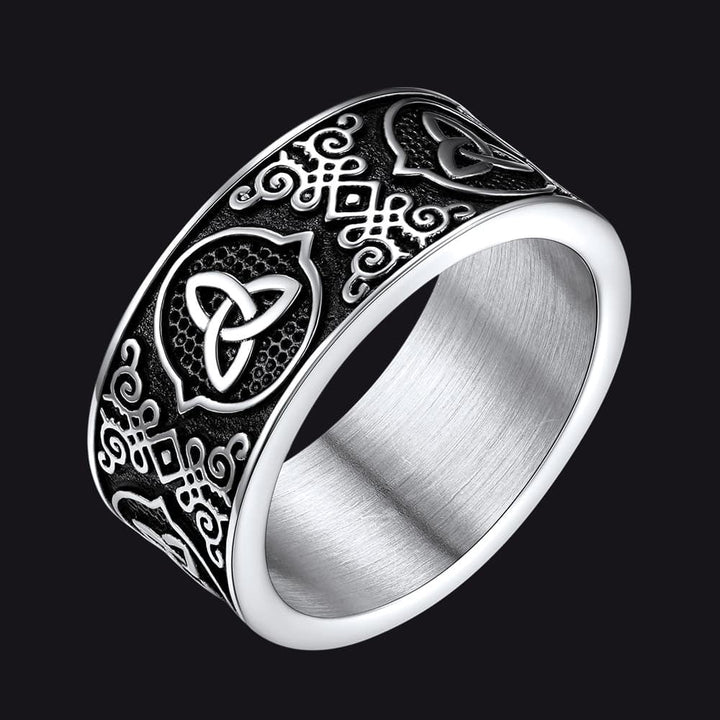 Vintage Celtic Knot Band Ring For Men
