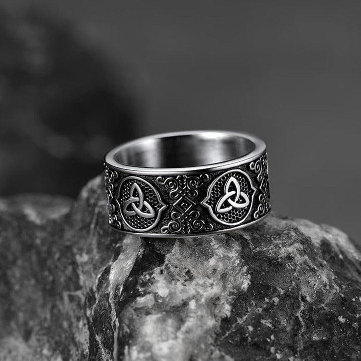 Vintage Celtic Knot Band Ring For Men