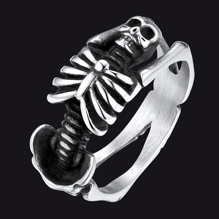 Gothic Cool Skull Rings Halloween Jewelry for Men