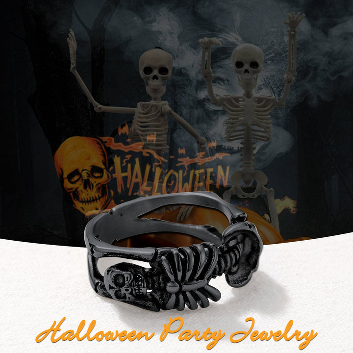 Gothic Cool Skull Rings Halloween Jewelry for Men
