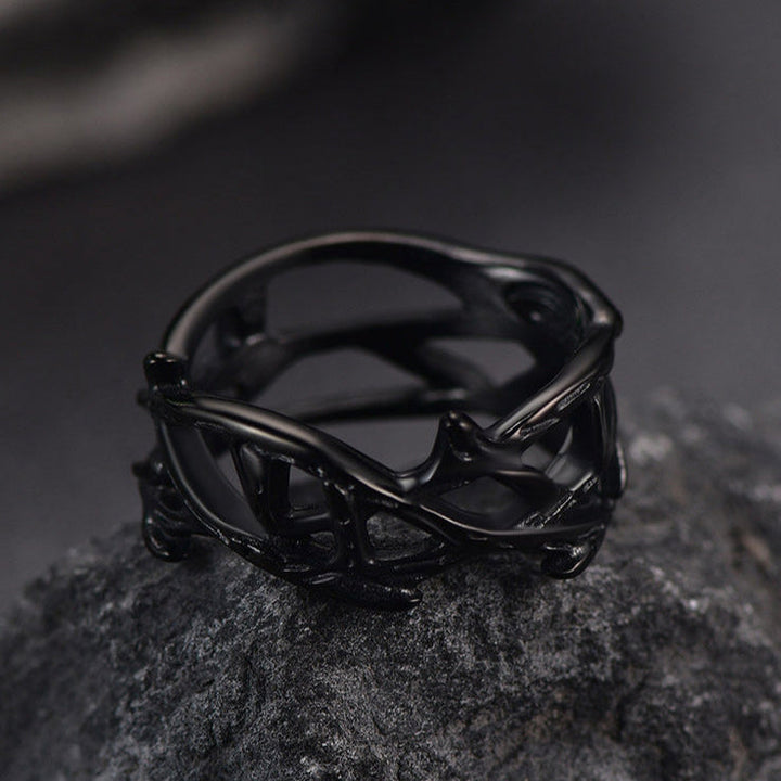 Christian Jesus Crown of Thorns Ring for Men