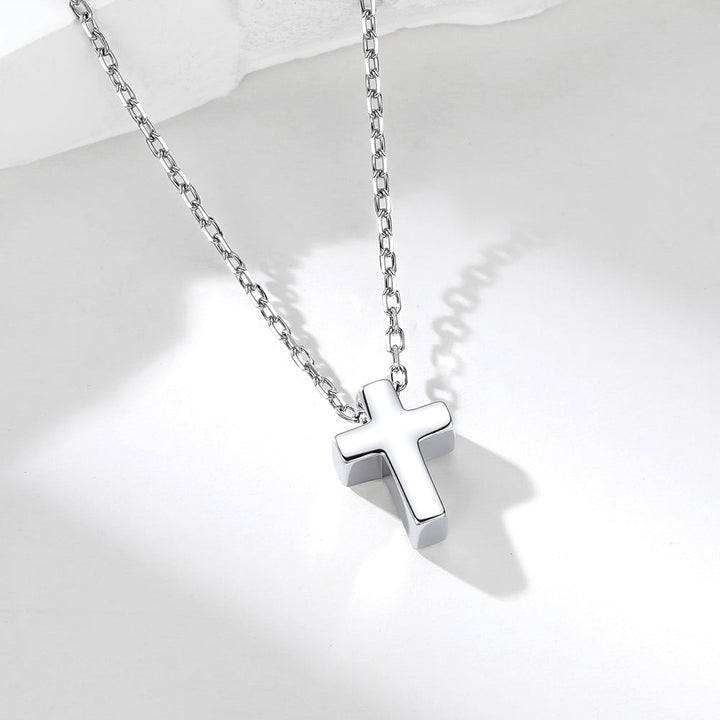 Minimalist Cross Pendant Necklace for Women Friend Christian