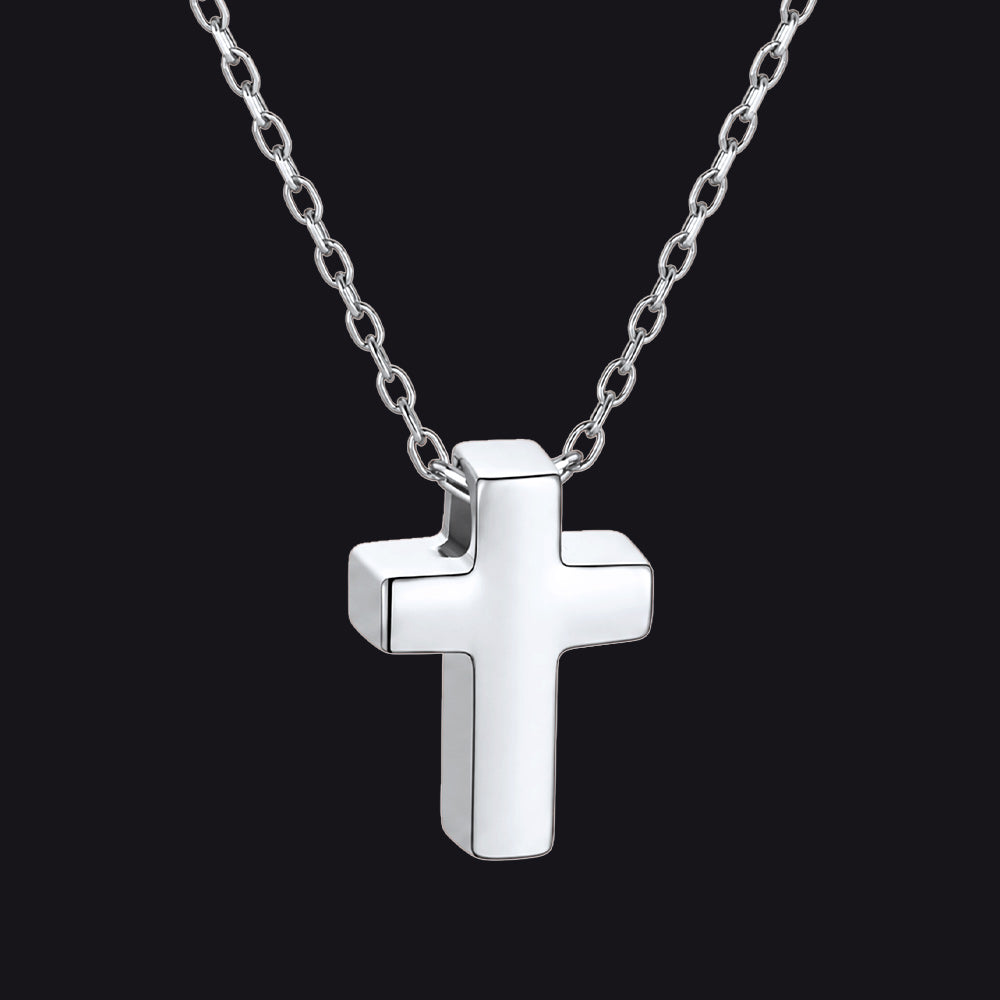 Minimalist Cross Pendant Necklace for Women Friend Christian