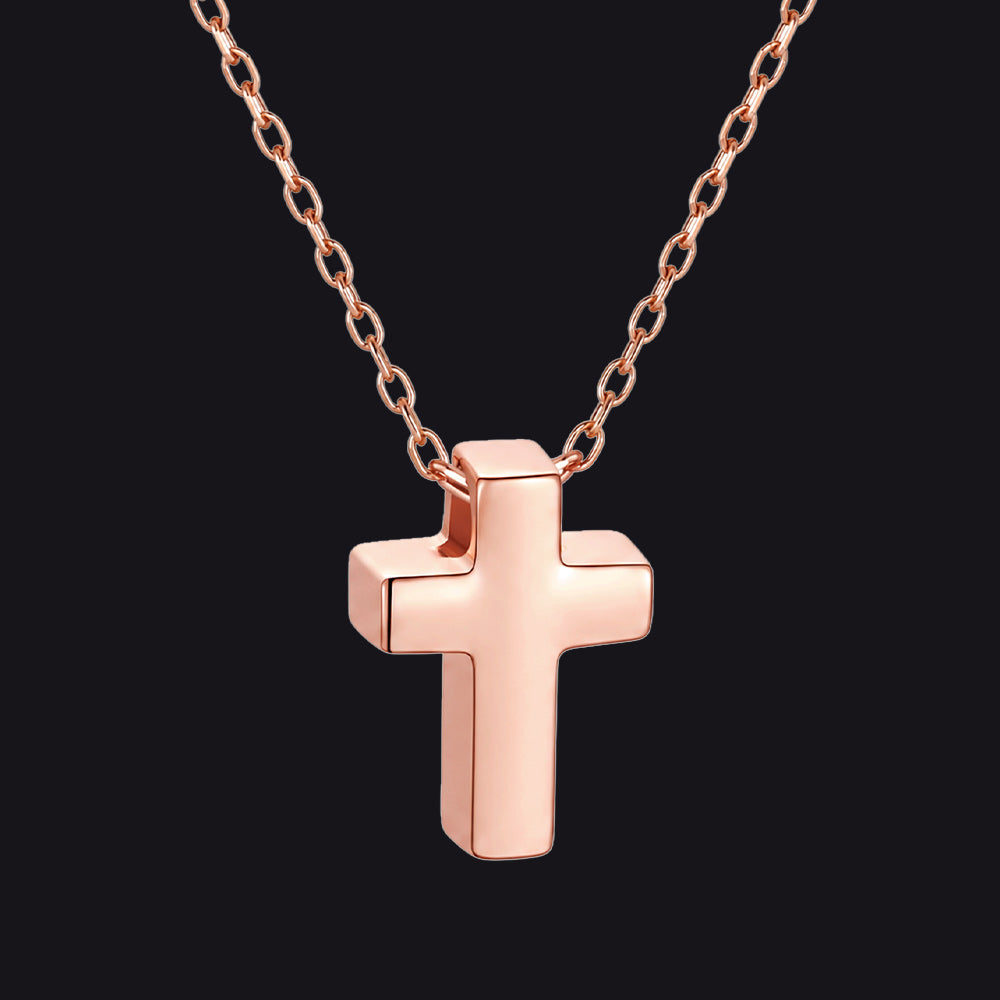 Minimalist Cross Pendant Necklace for Women Friend Christian