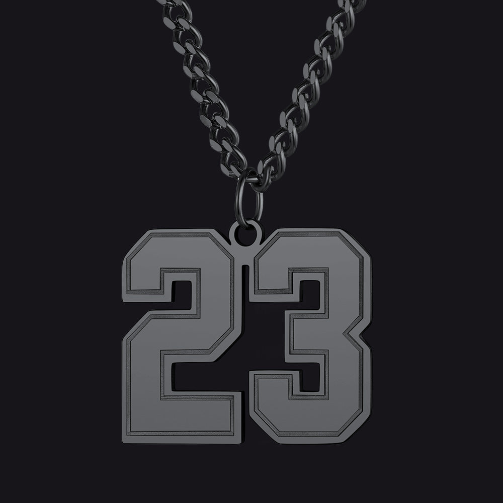 Personalized Sports Jersey Number Chain Necklace for Men Sport Fans