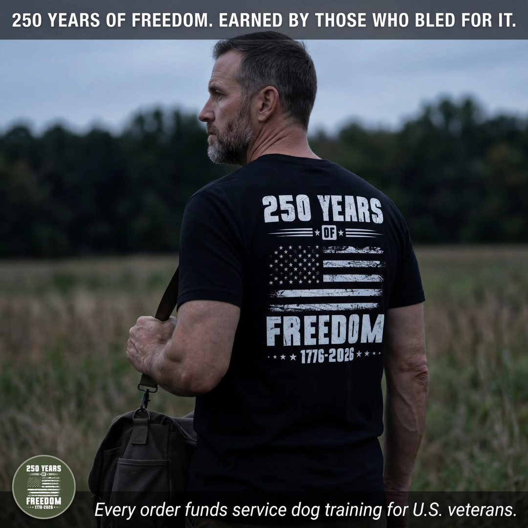 250 Years of Freedom T-Shirt — 1776-2026