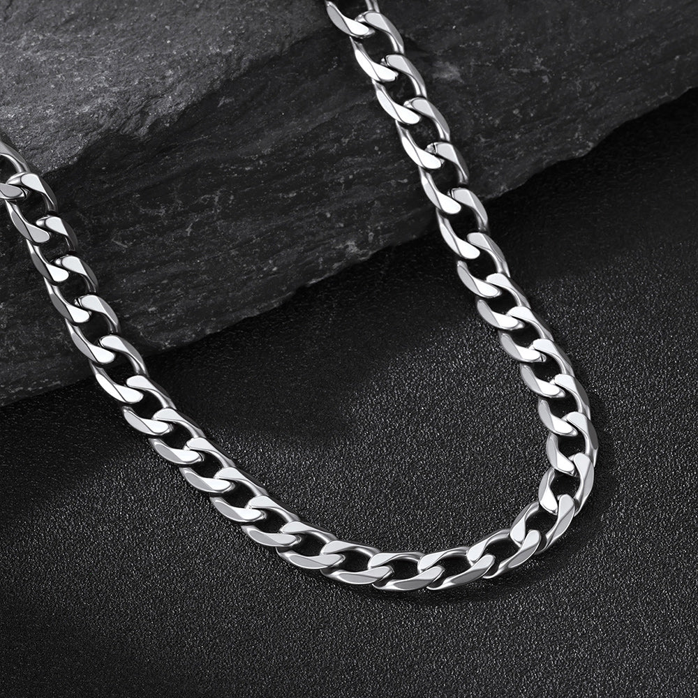 Cuban Chain & Celtic Cross Necklace Set for Men