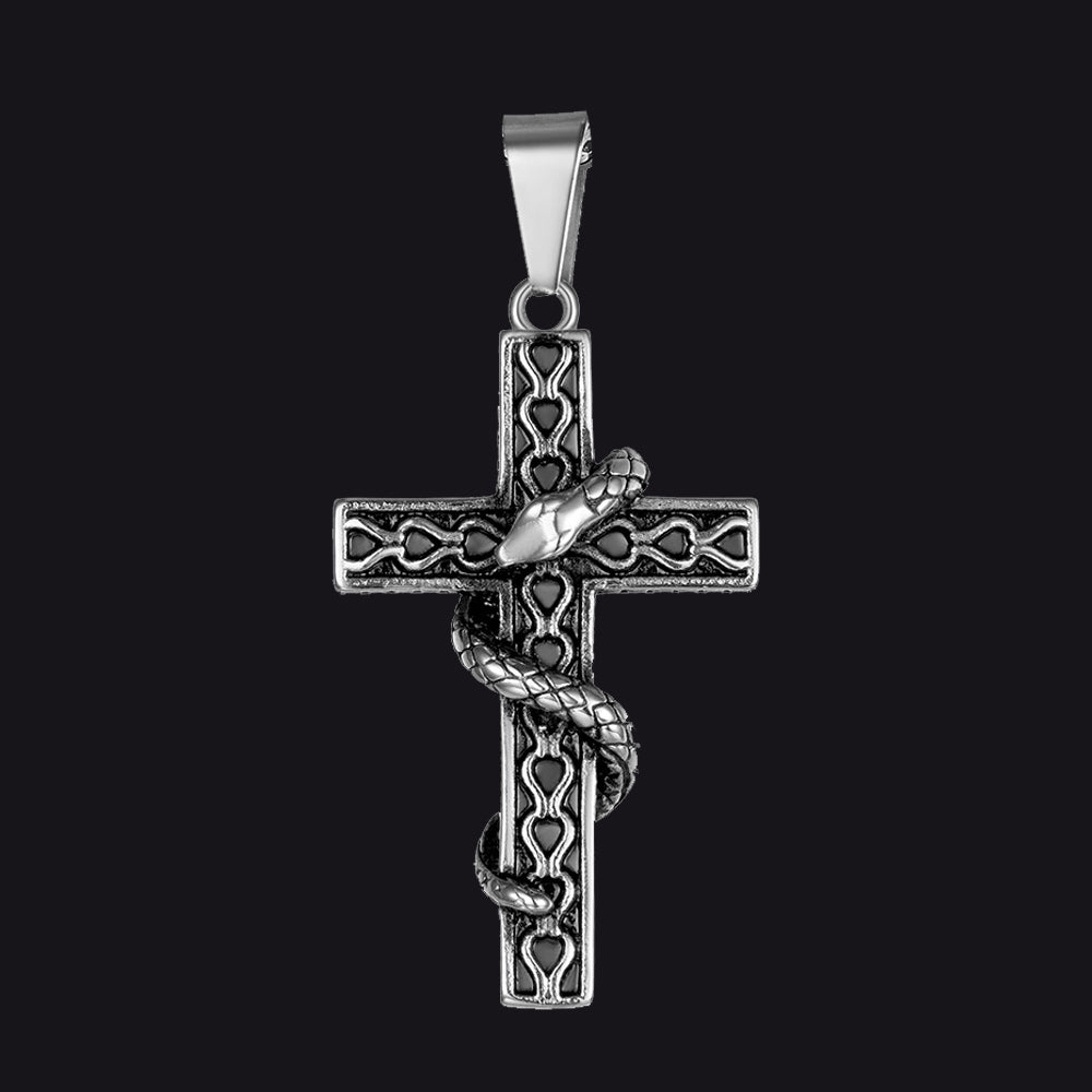 Snake Cross Pendant