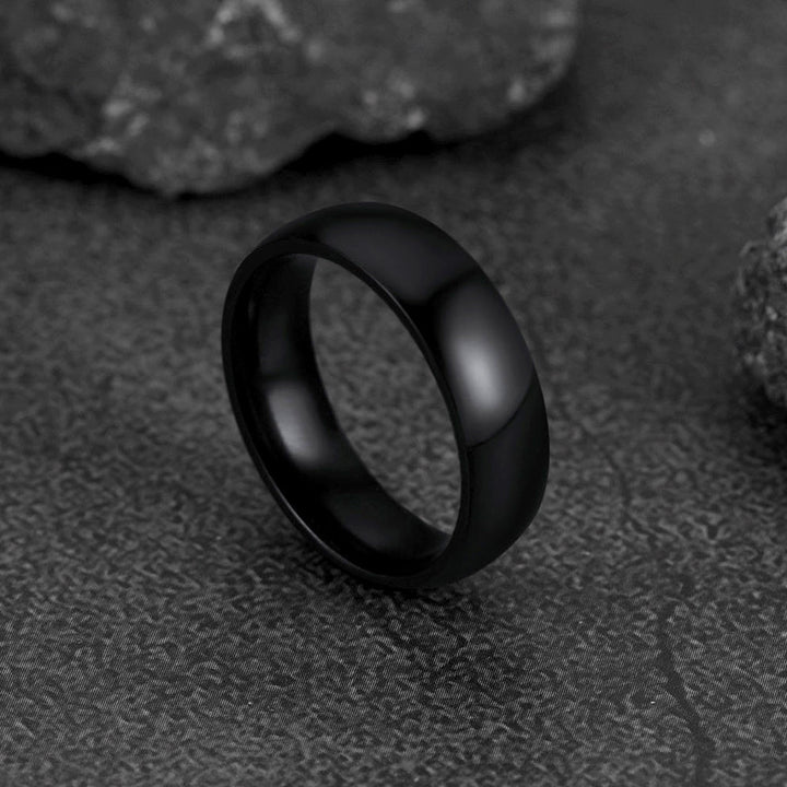 6mm Minimalist Plain Band Ring for Men Women