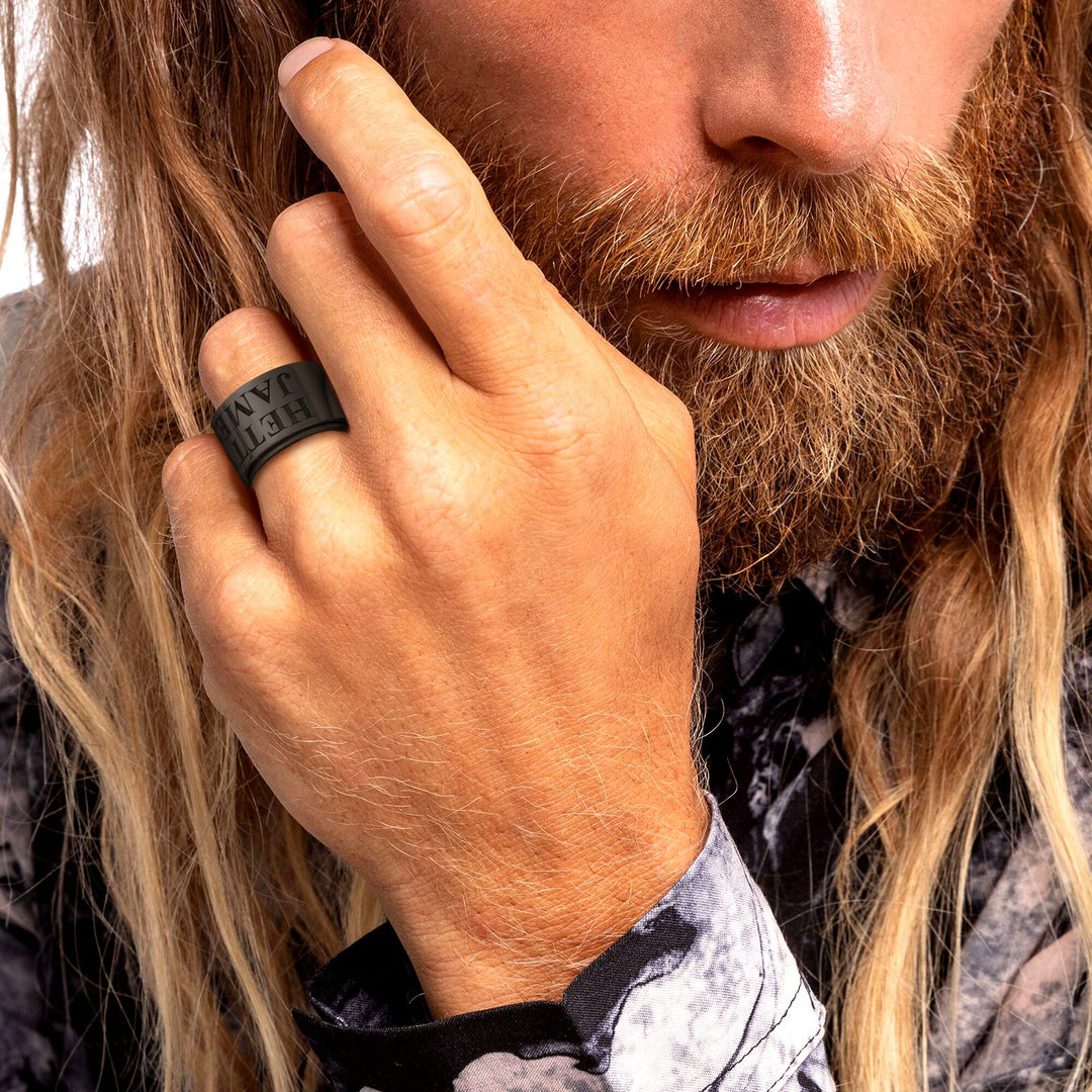 Custom Engraved Fidget Spinner Anxiety Stainless Steel Ring for Men Women