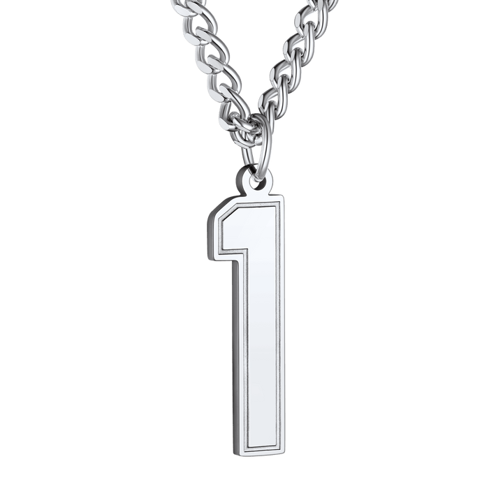 Personalized Sports Jersey Number Chain Necklace for Men Sport Fans
