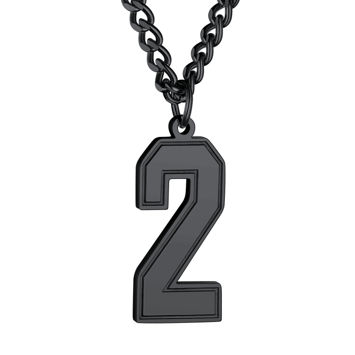 Personalized Sports Jersey Number Chain Necklace for Men Sport Fans
