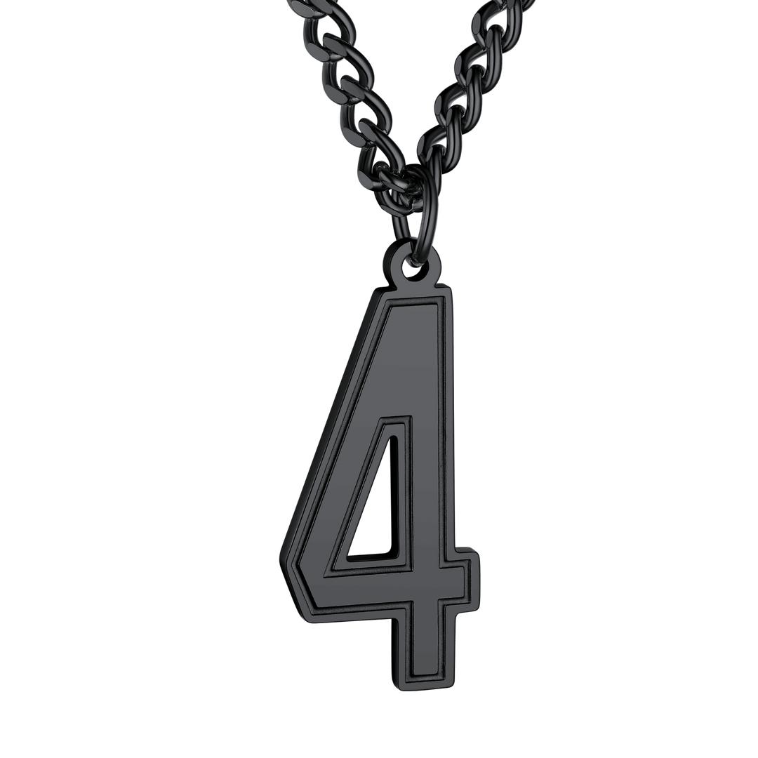 Personalized Sports Jersey Number Chain Necklace for Men Sport Fans